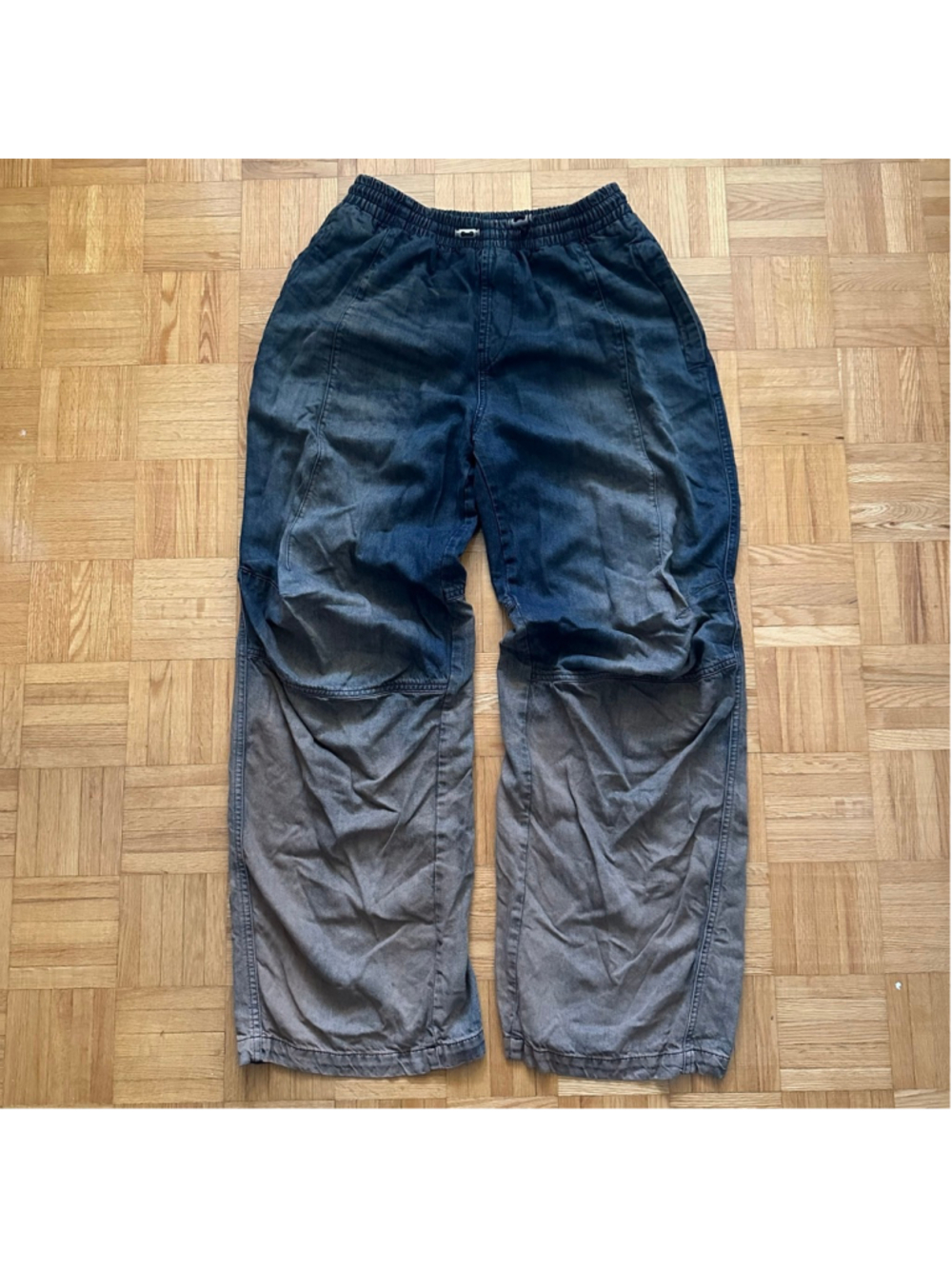 Diesel Relaxed Dégradé Drawstring Jeans D-Pari Blue Sz 28